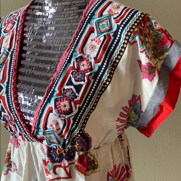 Cotton tunic or swim coverup - Picture 2 of 3